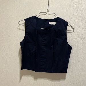 everlane size 0 cropped business casual top